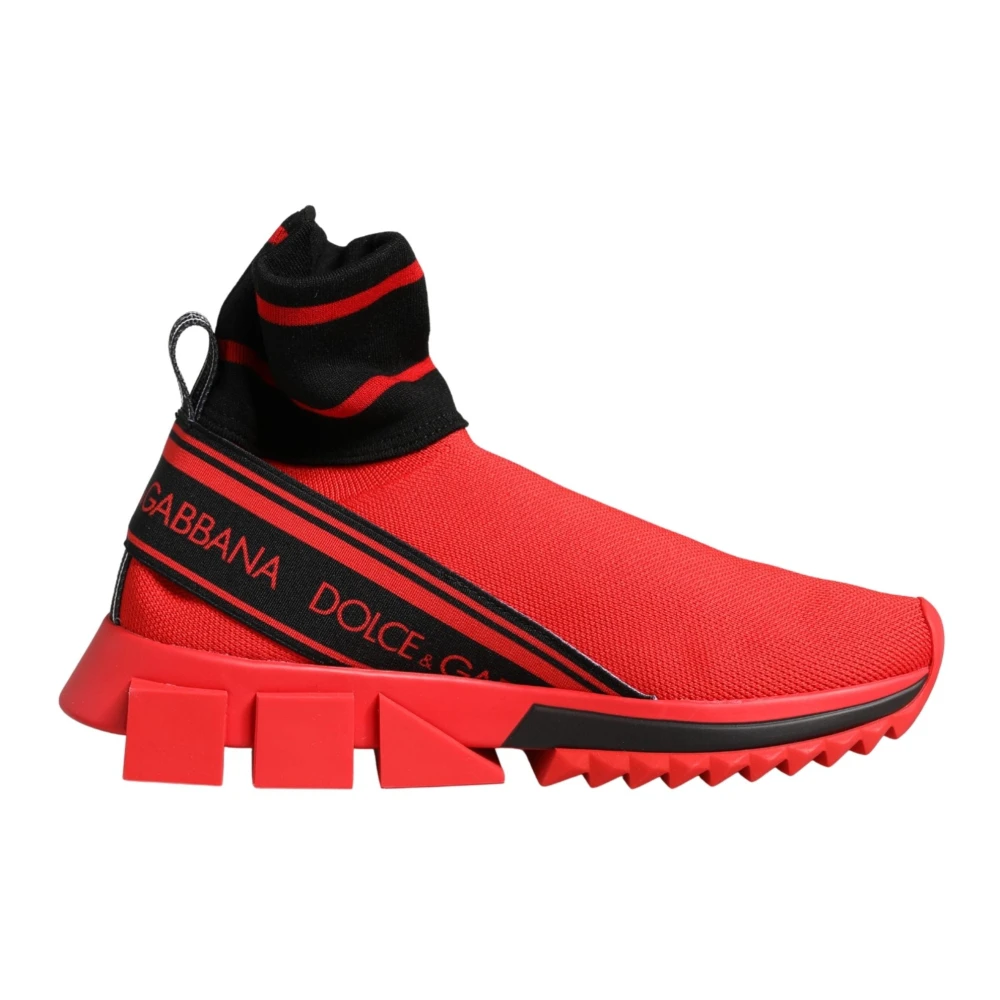 Dolce & Gabbana Röd Sorrento Sneakers