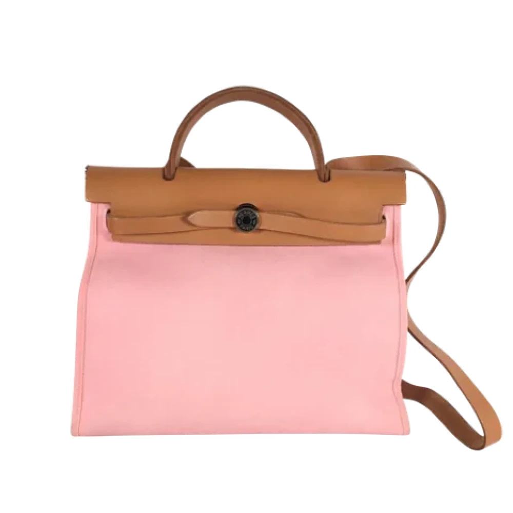 Hermès Vintage Pre-owned Leather handbags Pink Dames