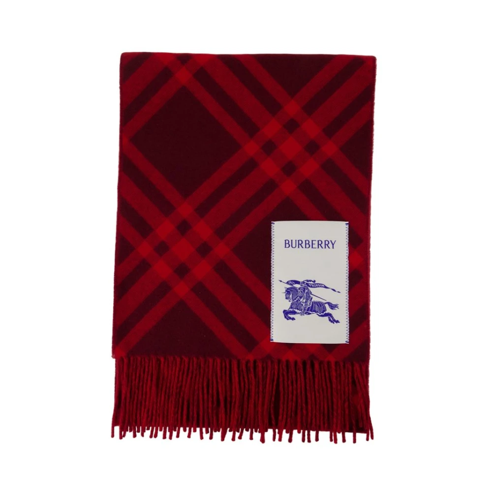 Burberry Vrouw Rood Accessoires Dames, One Size, Scarves