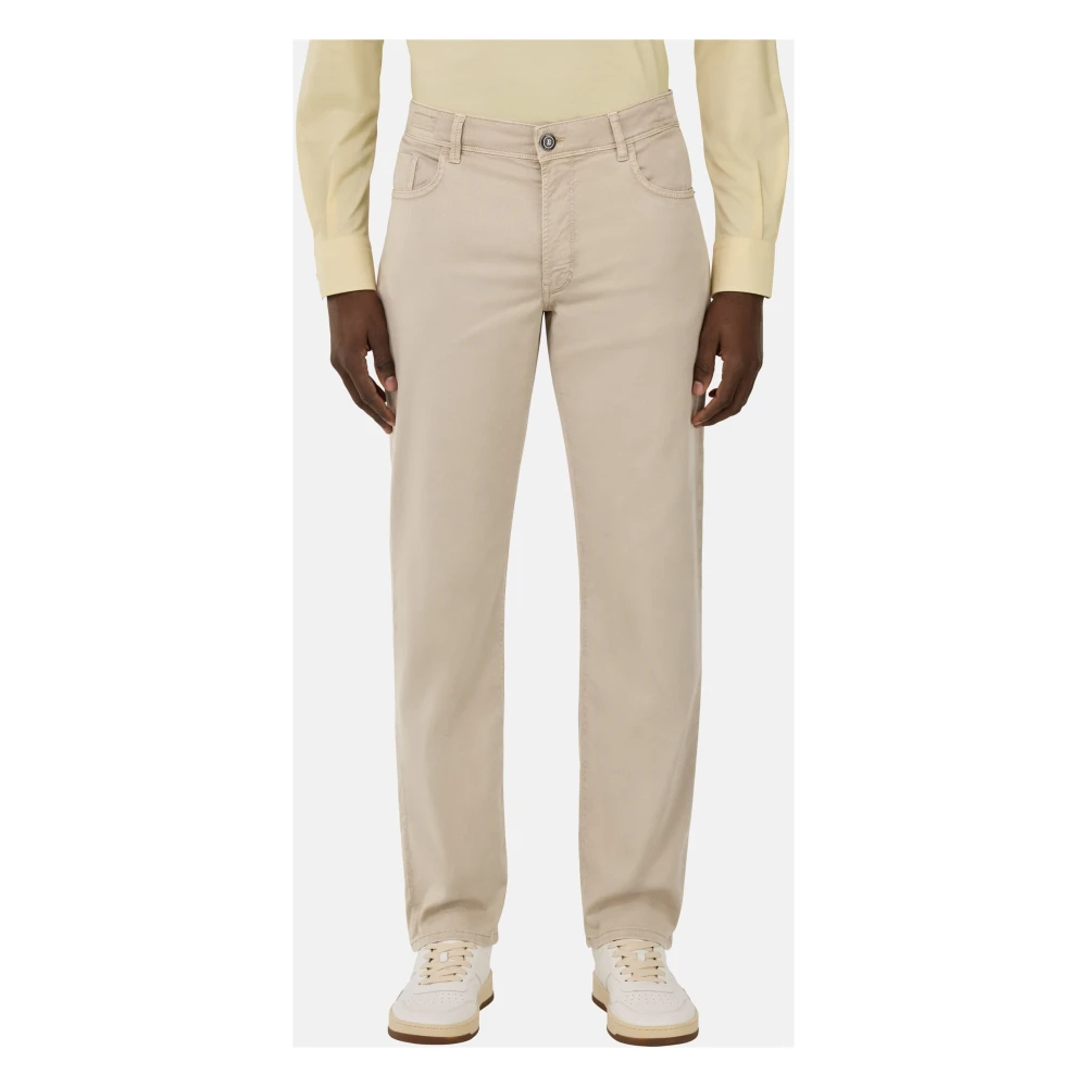 Boggi Milano Stretch katoen TENCEL? jeans White Heren