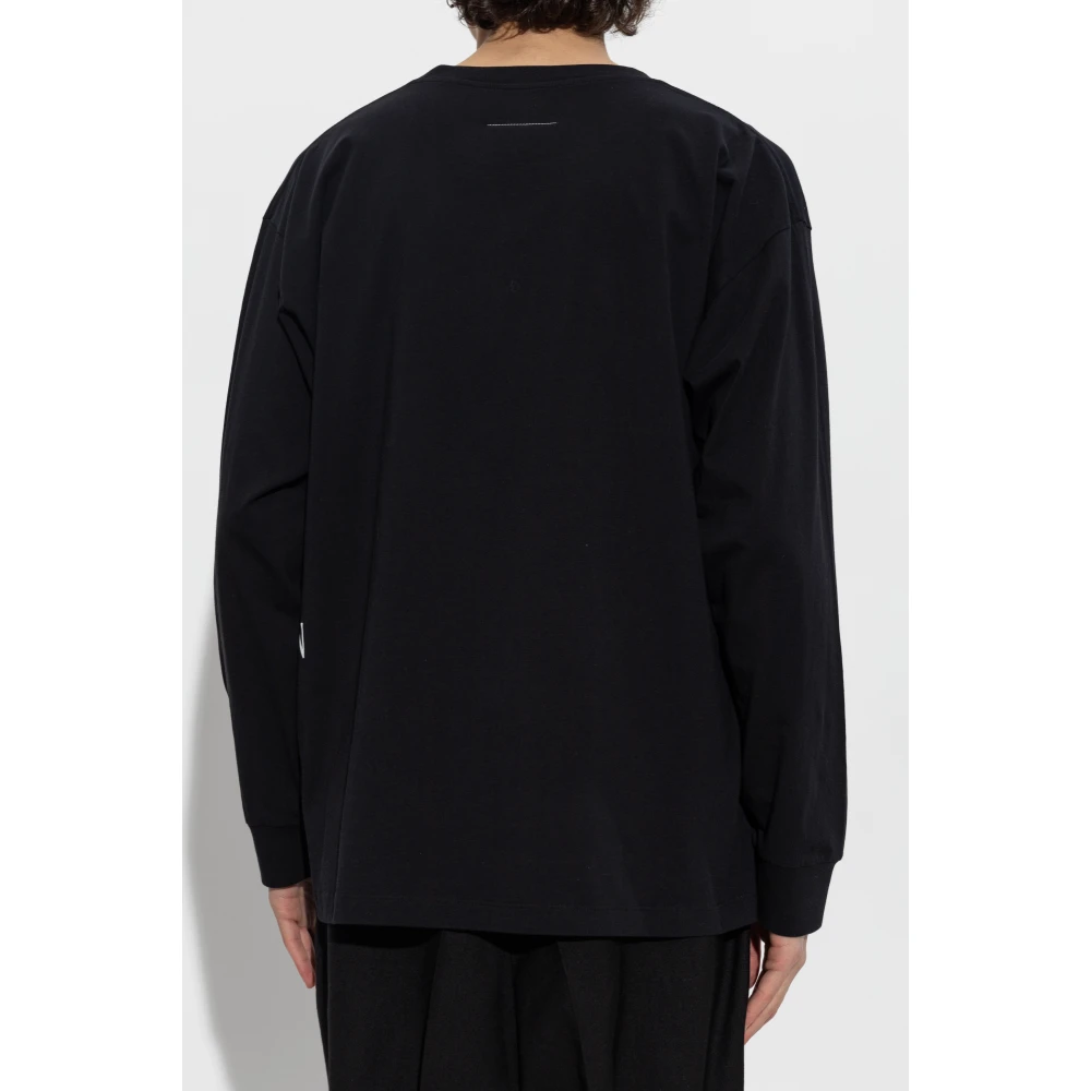 MM6 Maison Margiela Lange mouwen T-shirt Black Heren
