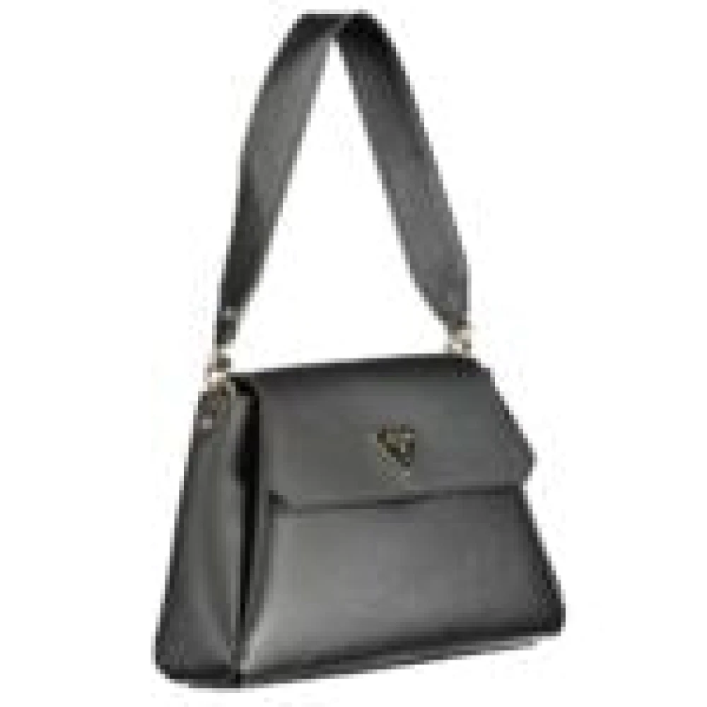 Guess Zwarte Polyethyleen Schoudertas Sora Black Dames