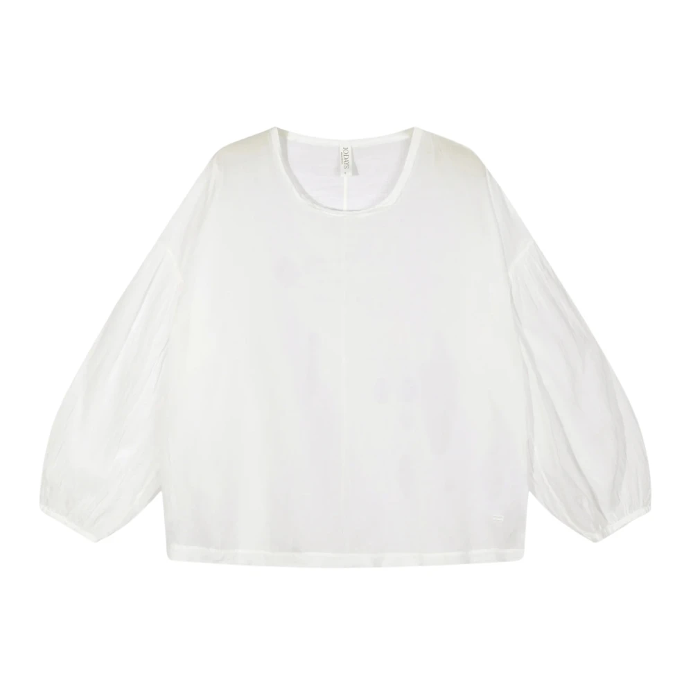 10Days Biologisch Katoen Ballonmouw Blouse White Dames