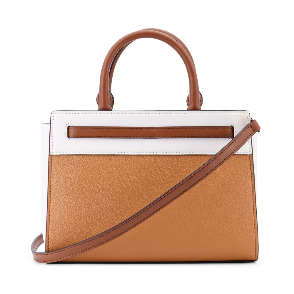 Michael Kors Leren handtas met frontlogo Brown Dames