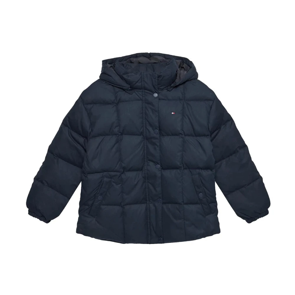Tommy Hilfiger Girls Blue Winter Jackets, 4 Y, Quilted Down Jacket