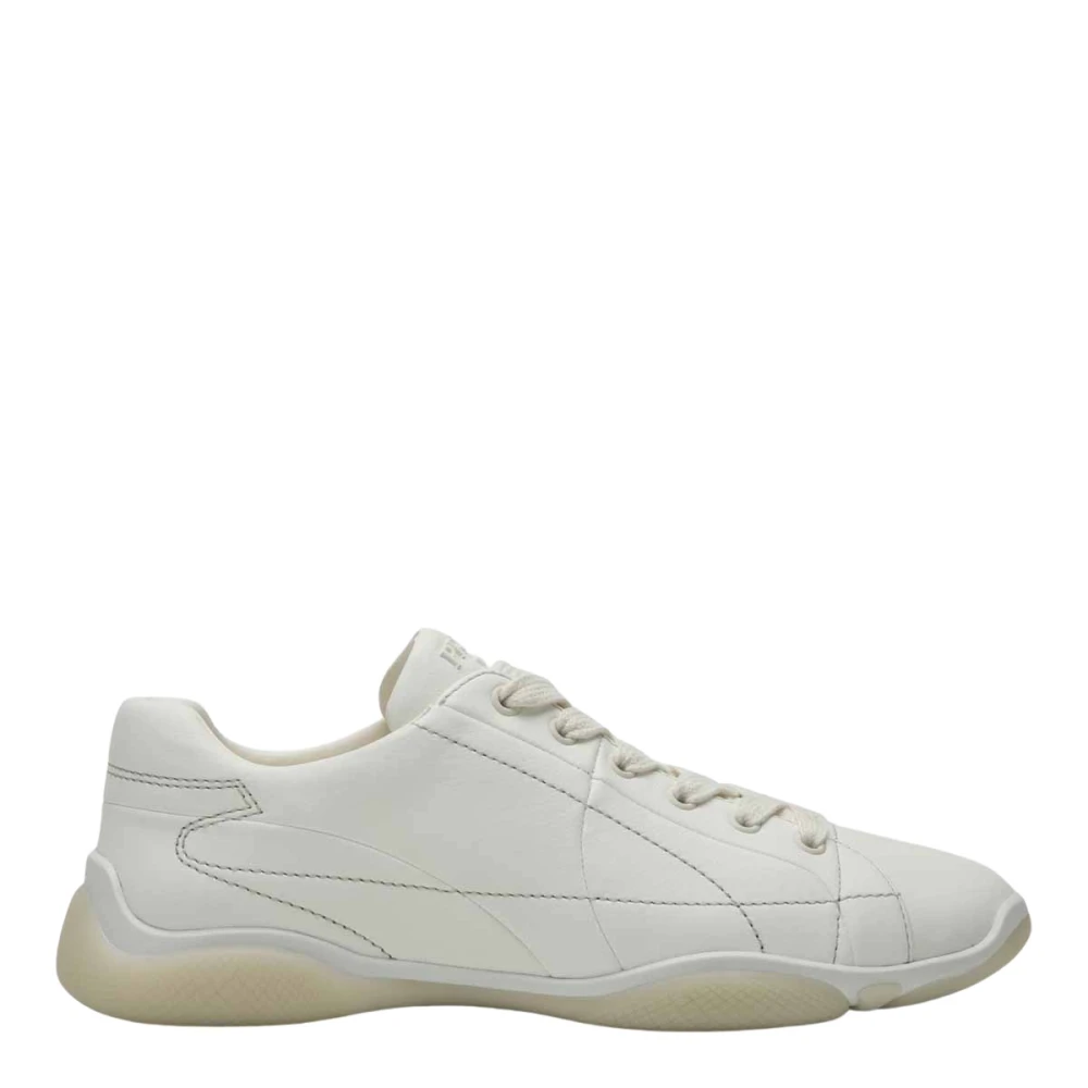 Prada Nappa Leather Sneakers Dames Schoenen Beige