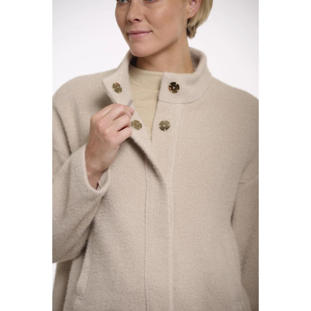Rino&Pelle Snap Closure Boxy Jacket Levin Gray Dames