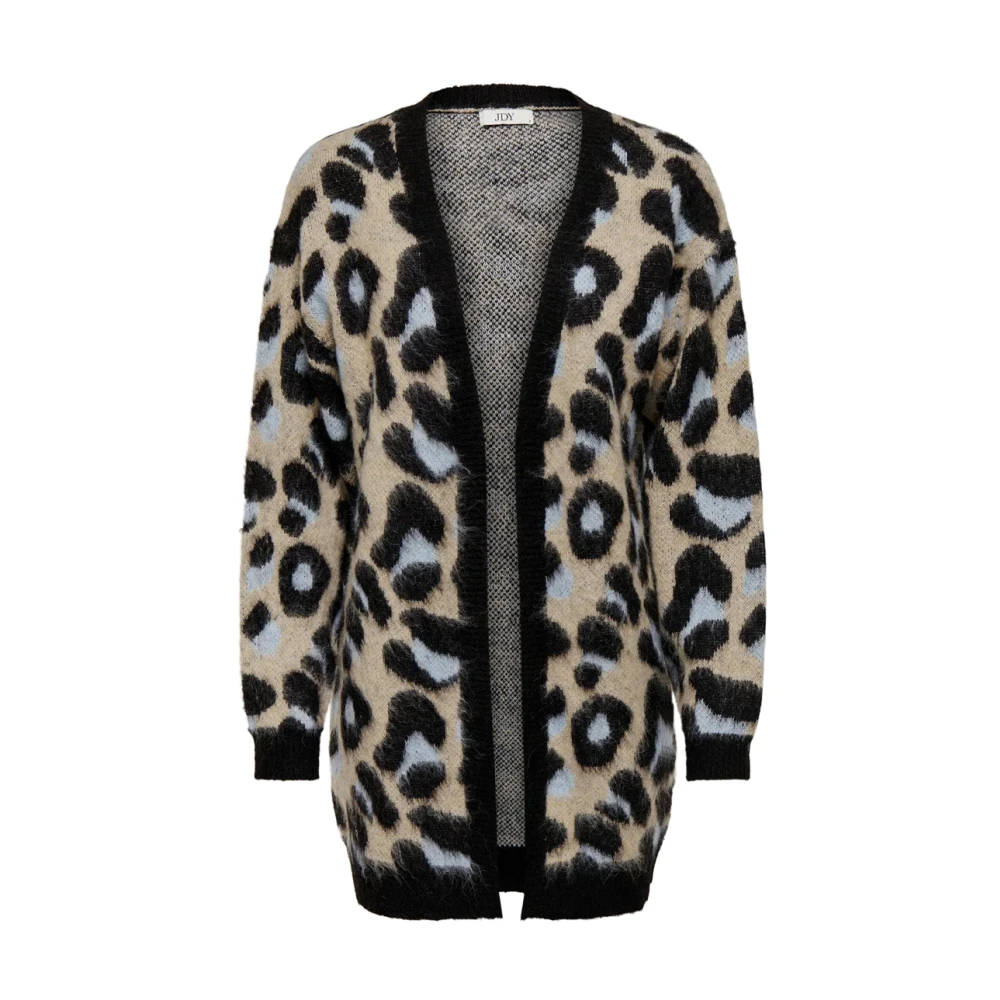 Jacqueline de Yong Lang Jacquard Vest Herfst Winter Collectie Multicolor Dames
