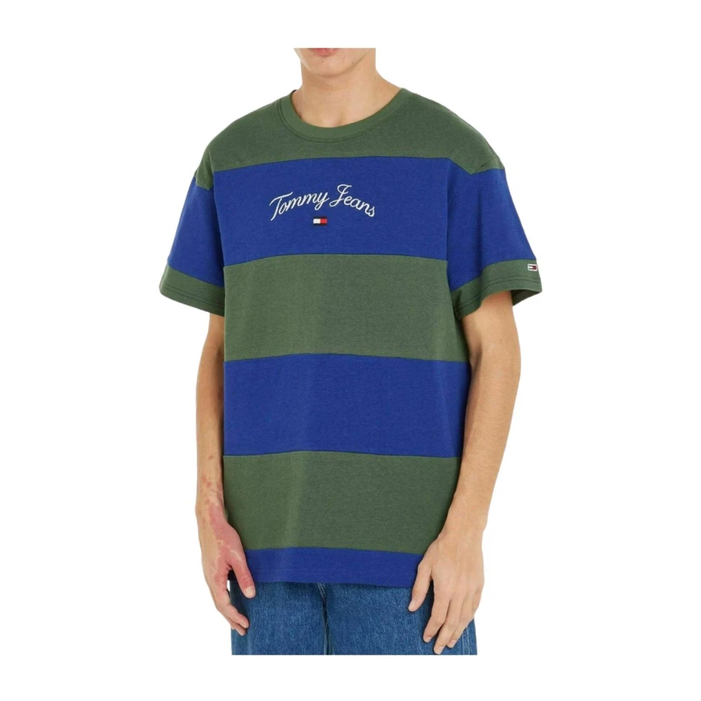 Tommy Hilfiger Men's Multicolor T-Shirts,, Colorblock Serif Tee Rlxd Modern Casual Extra Large