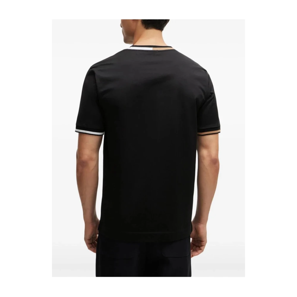 Hugo Boss Stijlvolle Thompson T-Shirts Collectie Black Heren