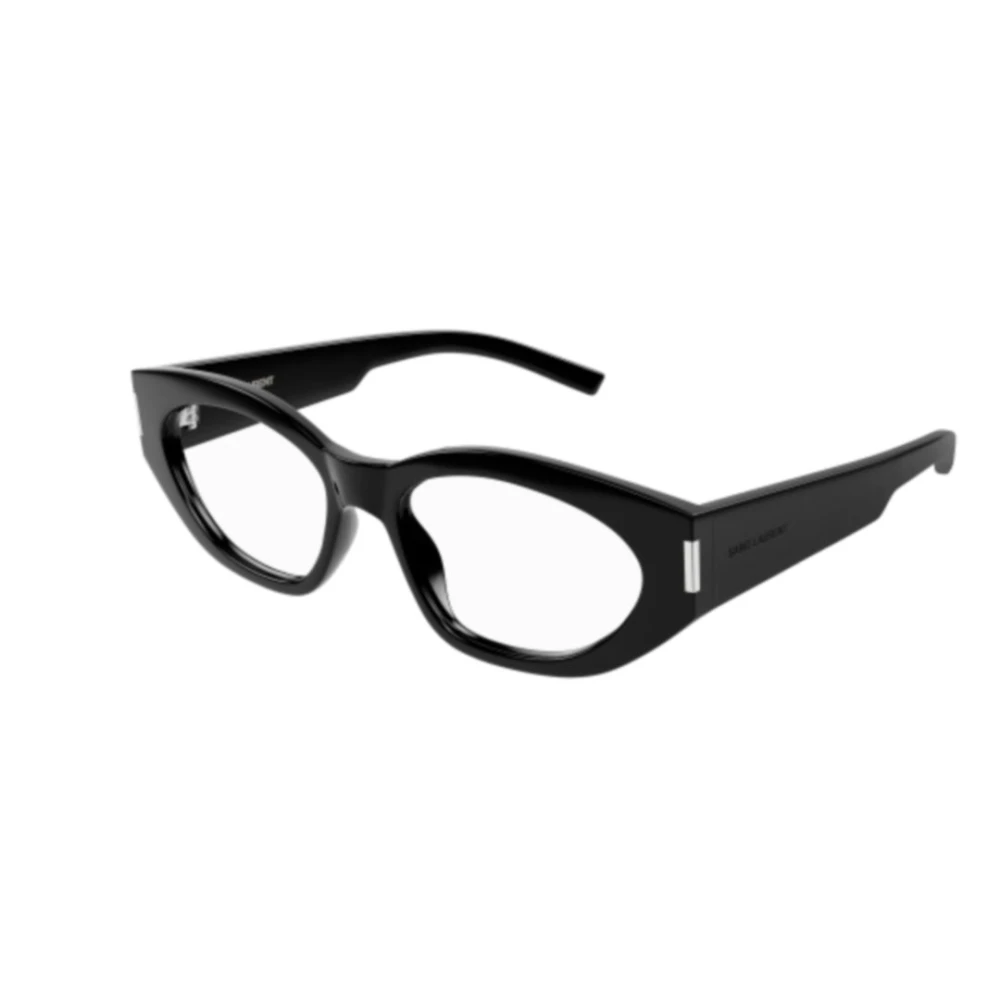 Saint Laurent Unisex Black Cat-Eye Optical Frame
