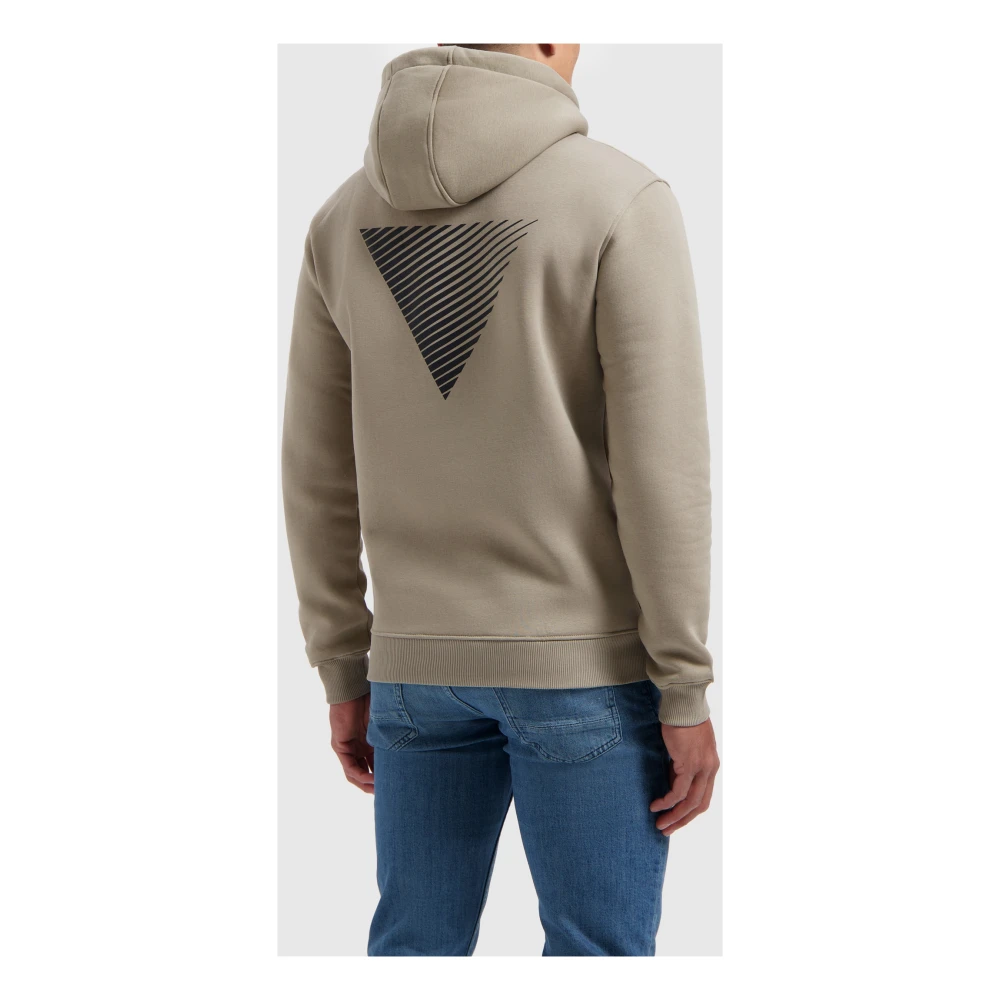 Pure Path Essential Logo Hoodie Beige Heren