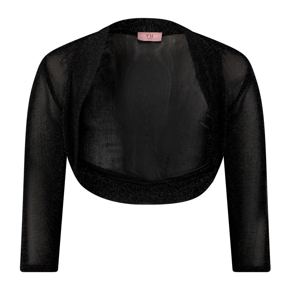 Vera Mont Glitter Bolero Jack voor Feestelijke Gelegenheden Black Dames