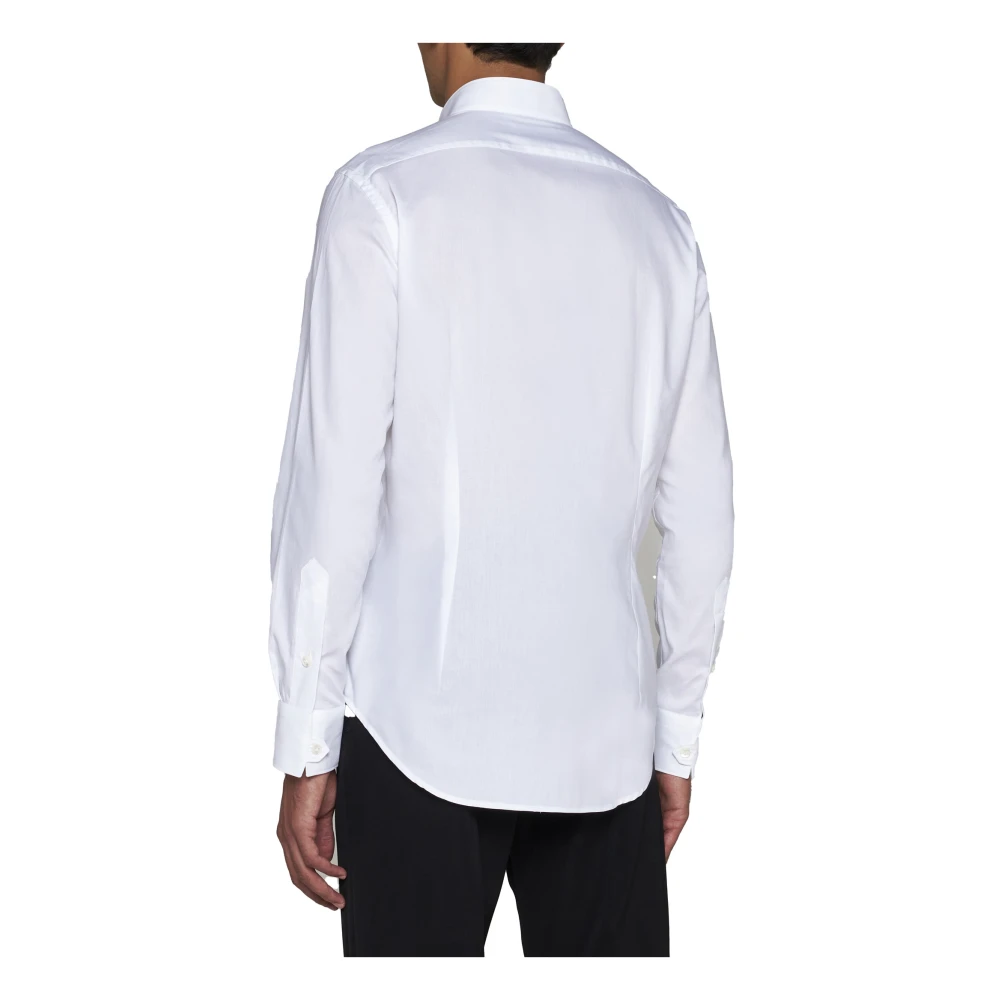 D4.0 Witte Katoenen Poplin Overhemd White Heren