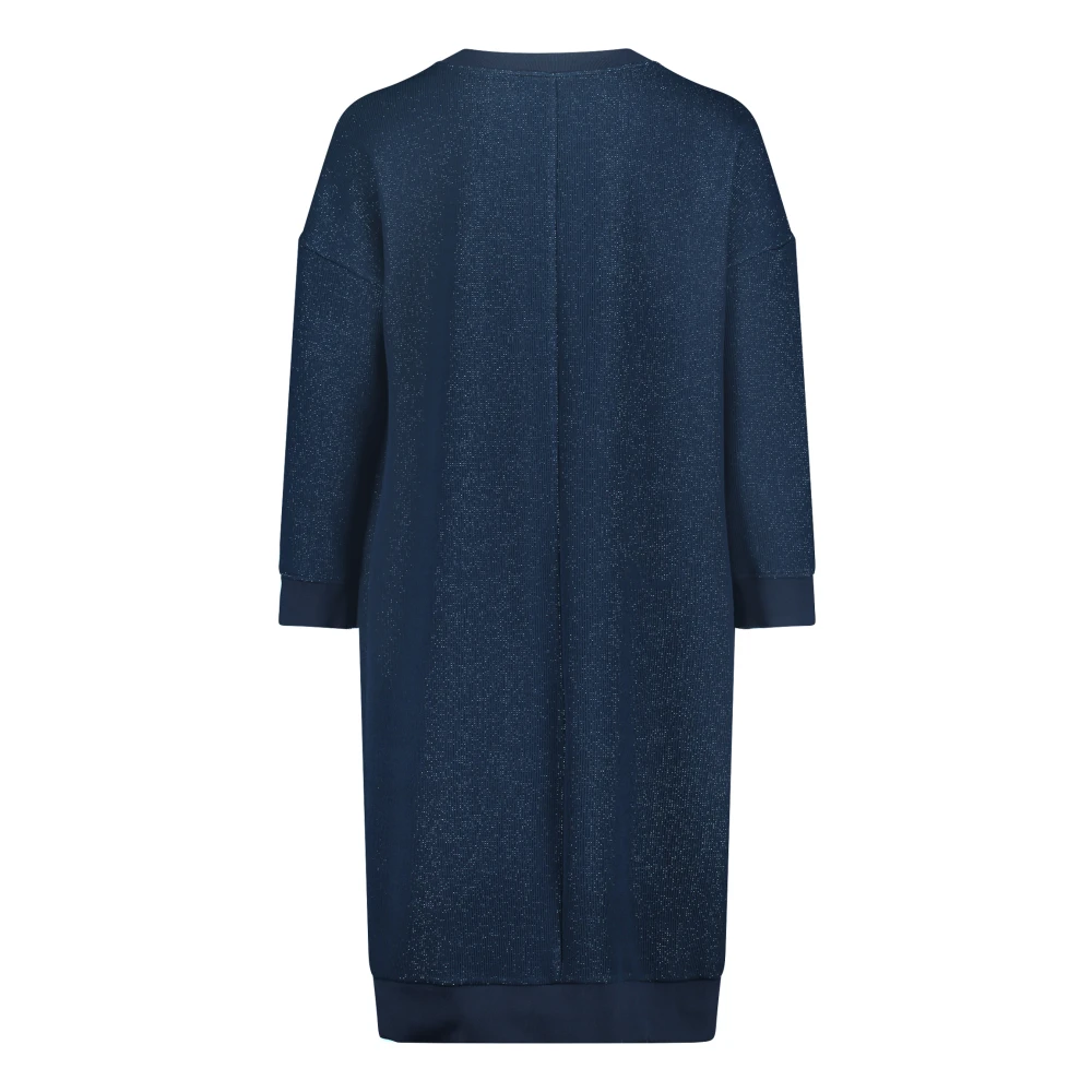Betty & Co Casual Jurk met Lurexdraad Blue Dames