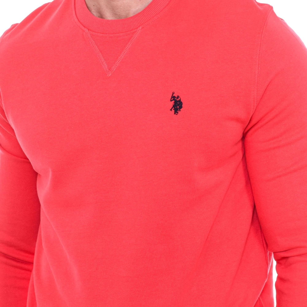 U.s. Polo Assn. Ronde Hals Sweater Red Heren