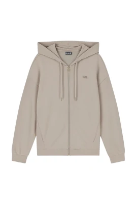 Precious Stretch-modal Interlock Zip-up Sweatshirt