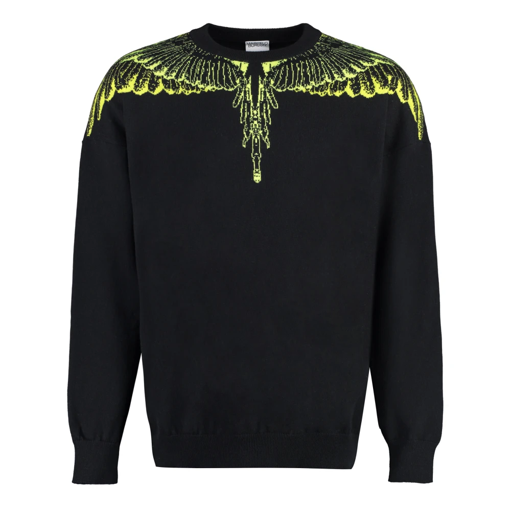 Marcelo Burlon Icon Wings Crew-neck Sweater Black Heren