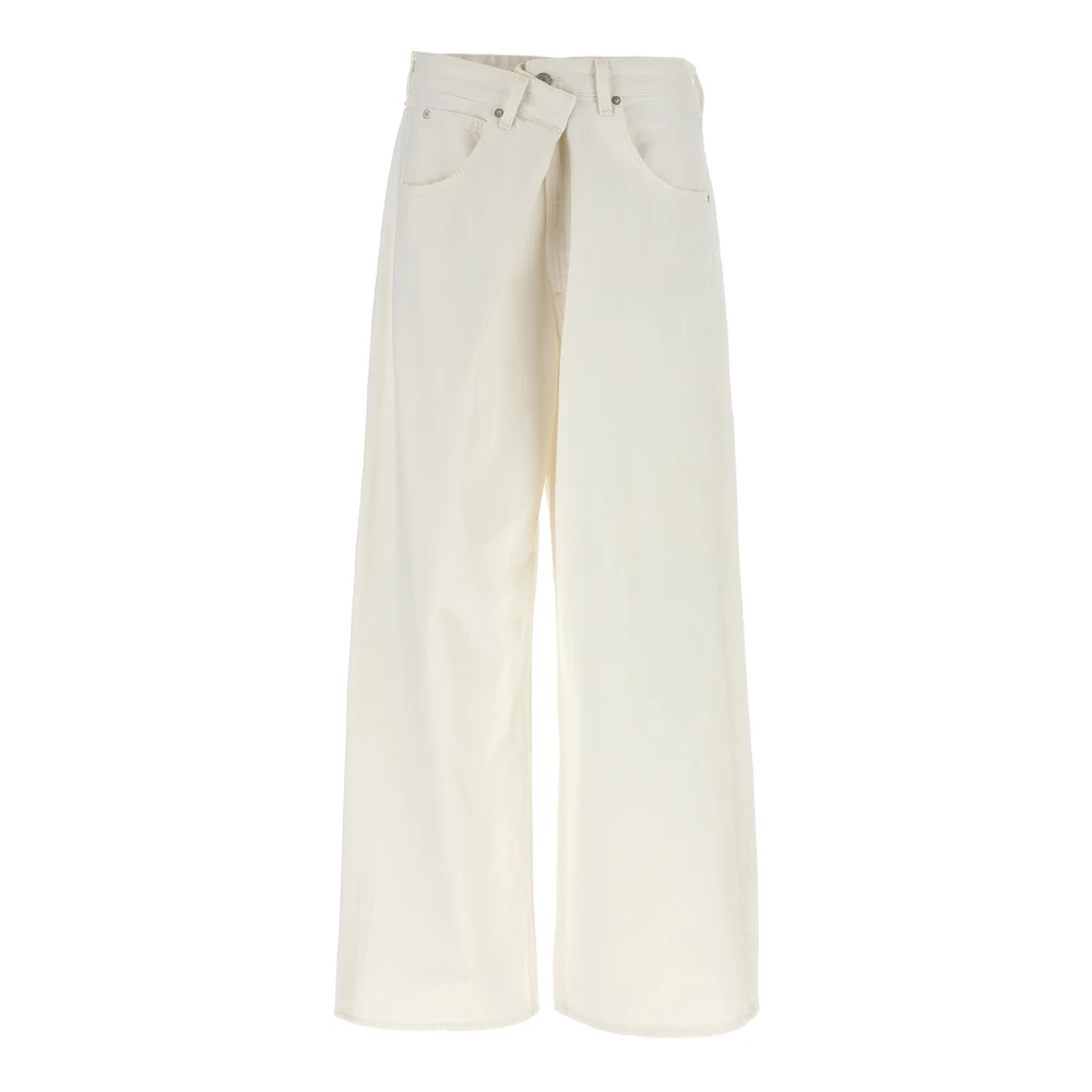 Agolde Women's White Jeans - Wide Jeans - W25 - Jeans