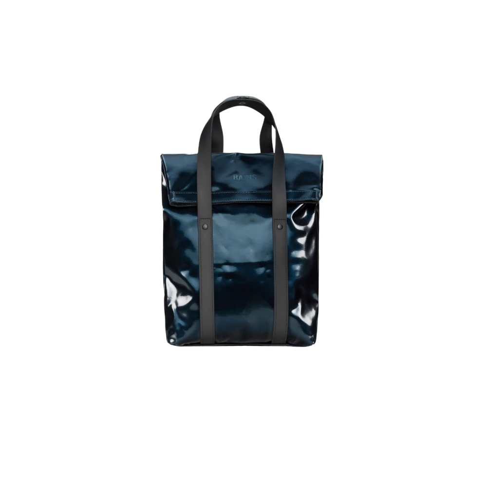 Rains Men's Blue Backpacks, One Size, 2 Way Tote Backpack Mini