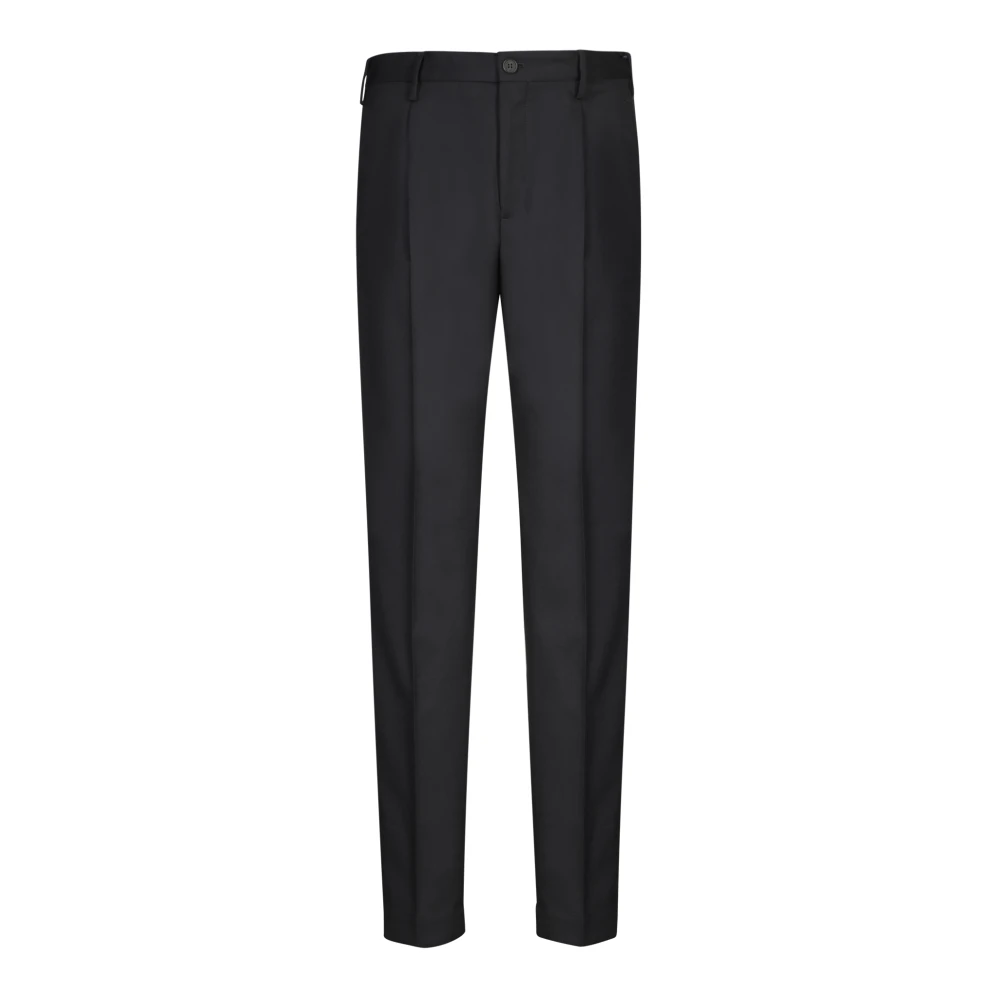 Incotex Men's Black Suit Trousers, Xl, Tapered Fit Trousers
