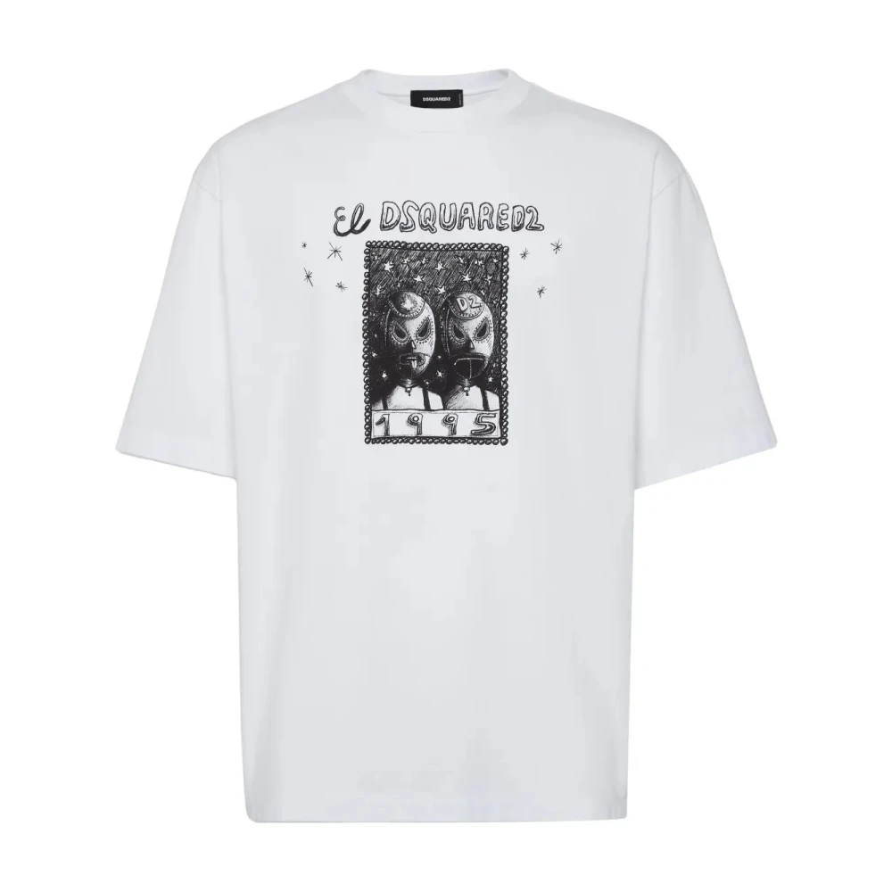Dsquared2 Casual T-shirt met stijl S71Gd1538-D20020 White Heren