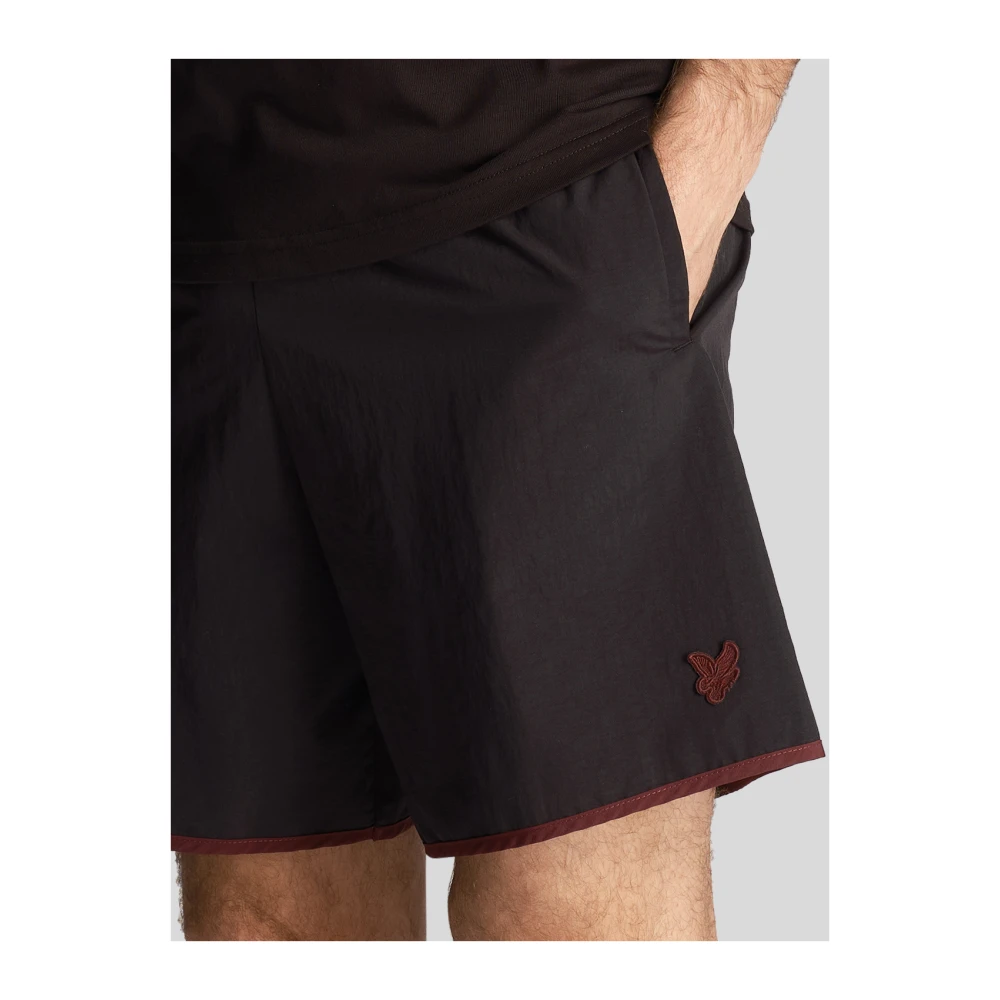 Lyle & Scott Tonal Swim Shorts Black Heren