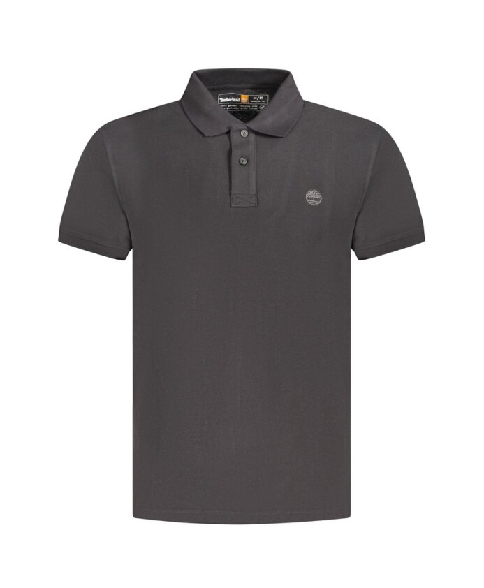 polo-en-coton-noir-classique