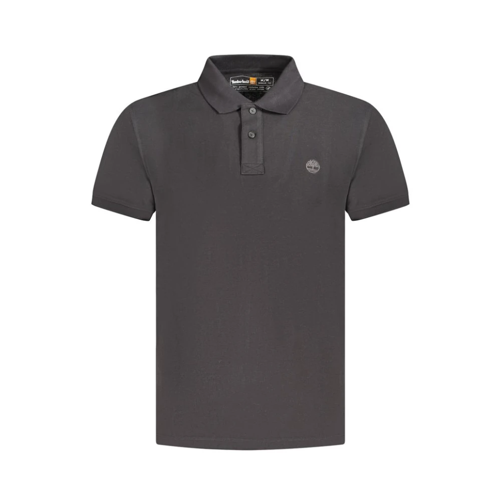Timberland Men's Black Classic Cotton Polo Shirt