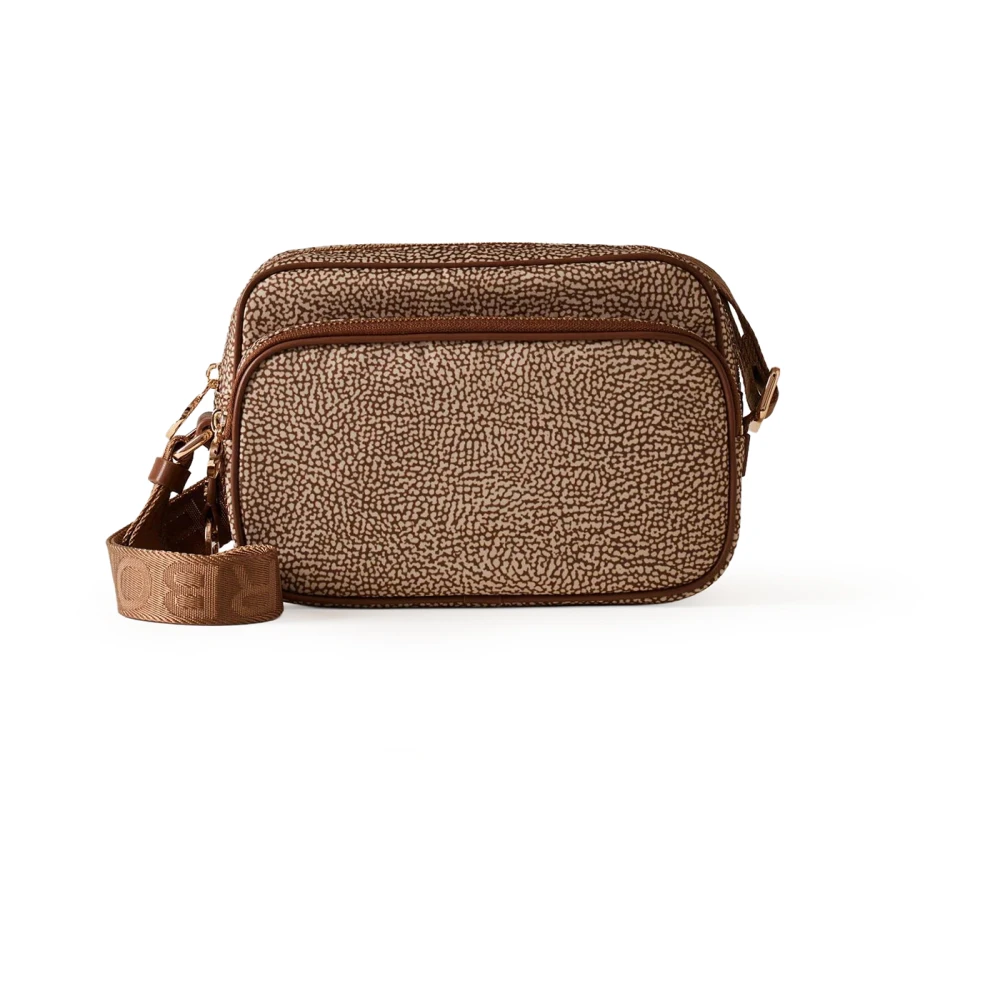 Borbonese Women's Brown Cross Body Bags, One Size, Eco Line Small Crossbody