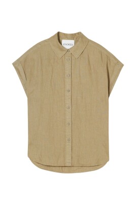 green-button-up-shirt