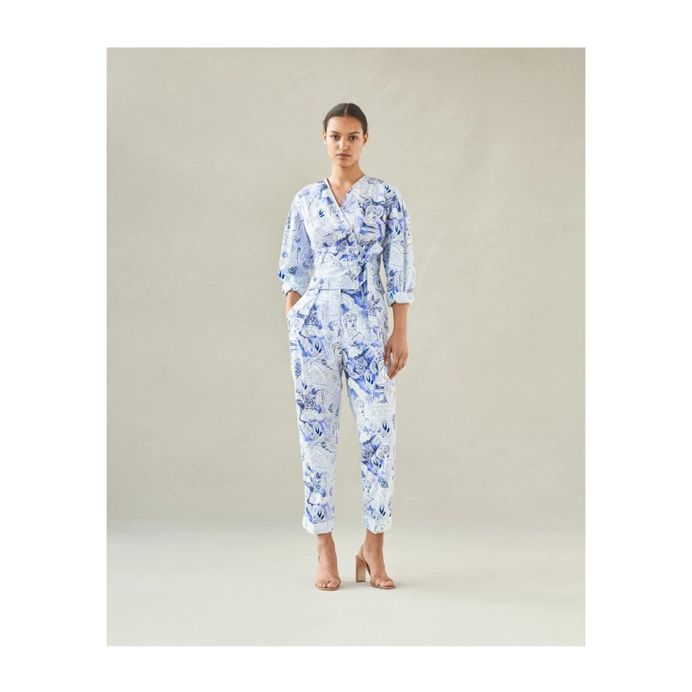 BAUM UND PFERDGARTEN Tattoo Print Loose Fit Broek Multicolor Dames