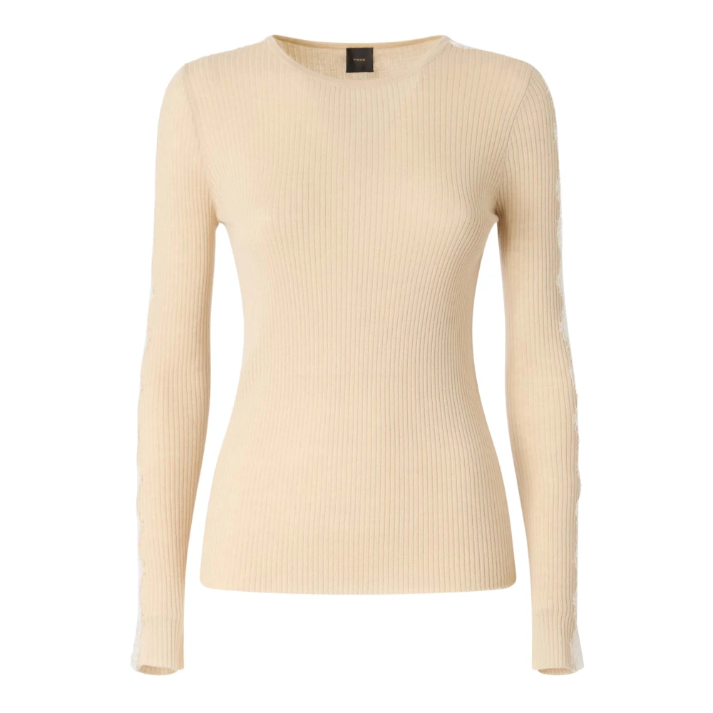 Pinko Femme Beige - Maille Col Rond - Pulls - Taille: 40 Fr