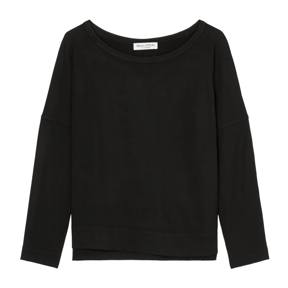 Marc O'Polo Relaxed batwing sweatshirt Black Dames