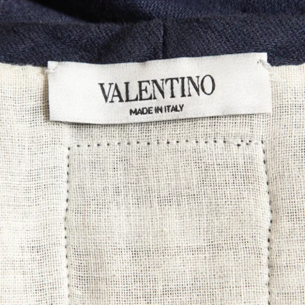 Valentino Vintage Pre-owned Linen tops Blue Dames