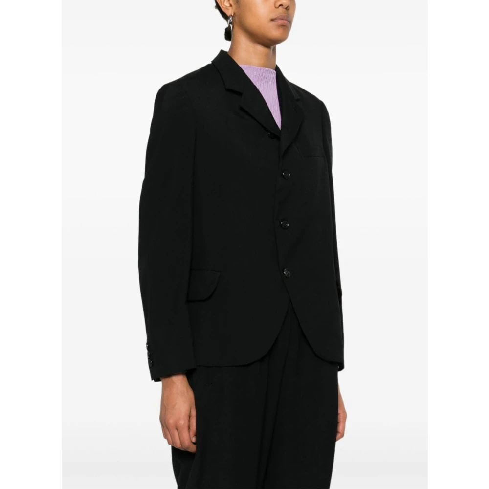 Comme des Garçons Zwarte Jas voor Stijlvolle Look Black Dames