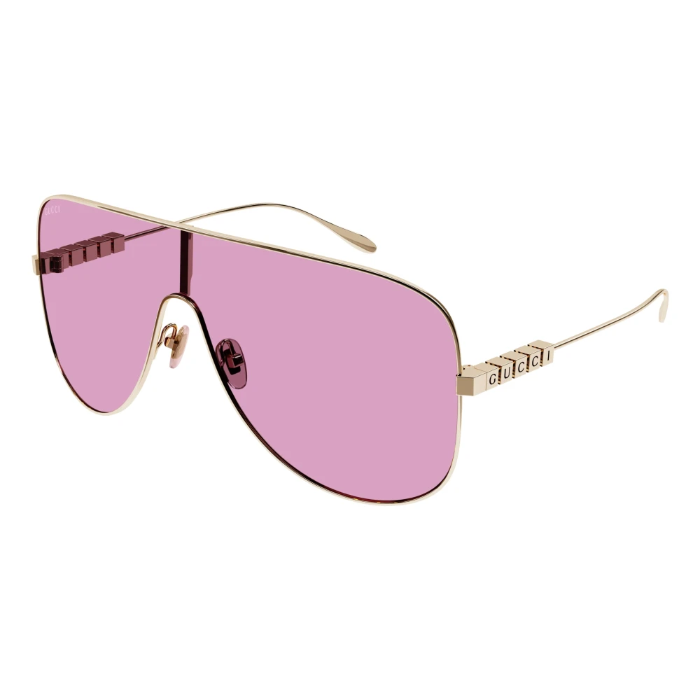 Gucci Women's Yellow Sunglasses, One Size, Shield Sunglasses