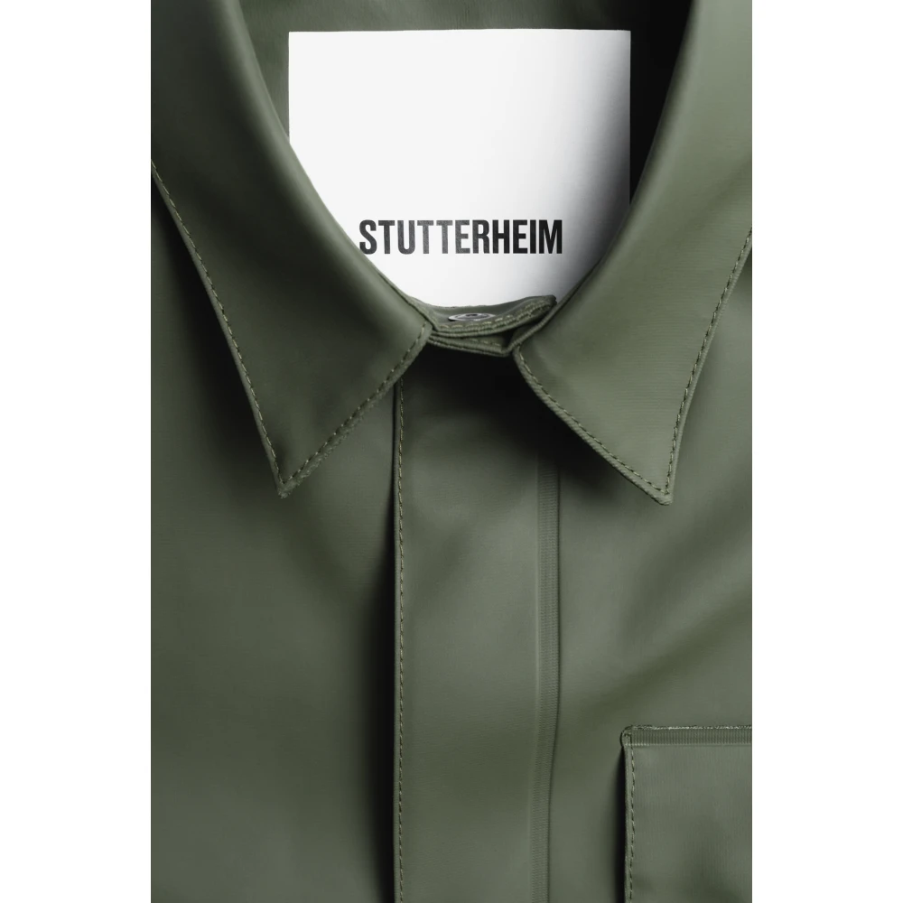 Stutterheim Waterdicht Overshirt voor Mannen Green Heren