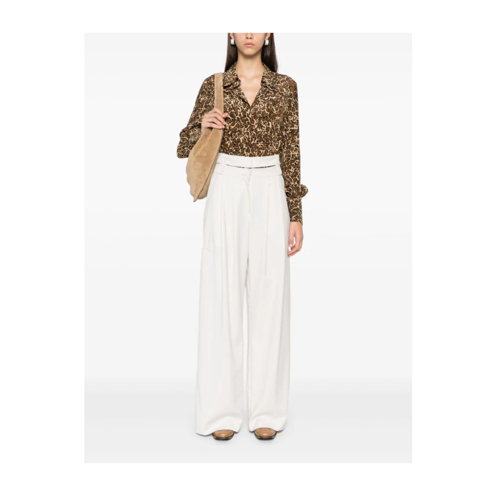Isabel marant Zijde Blend Bruine Shirt voor Vrouwen Brown Dames