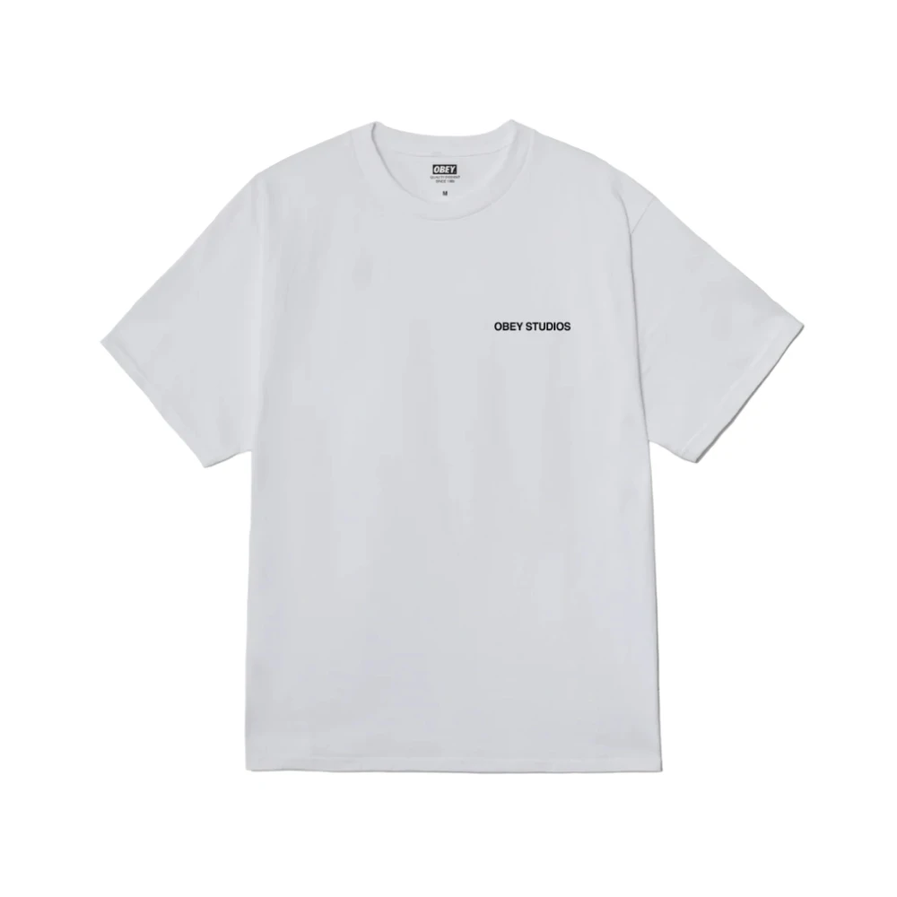 Obey Men's White T-Shirt - L - Tops