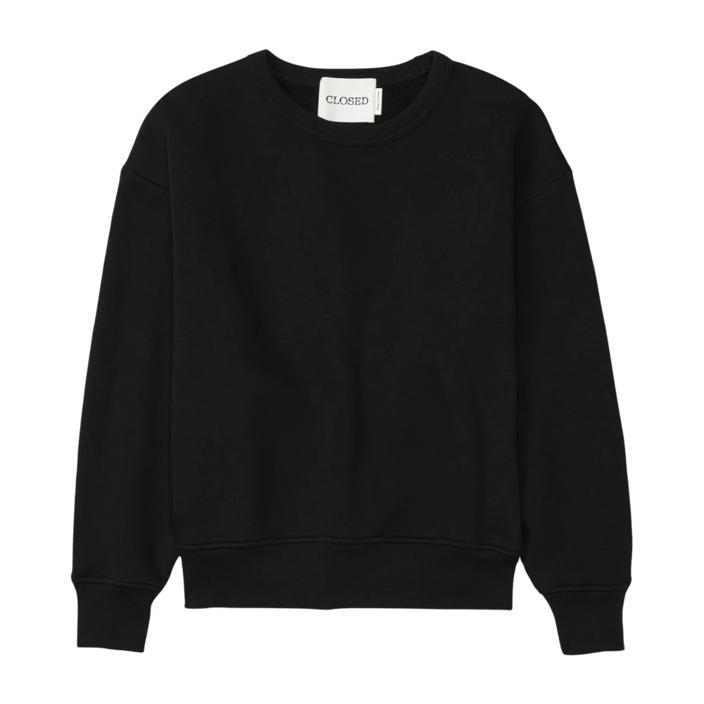 Closed Gedrukte Crewneck Sweatshirt Black Dames