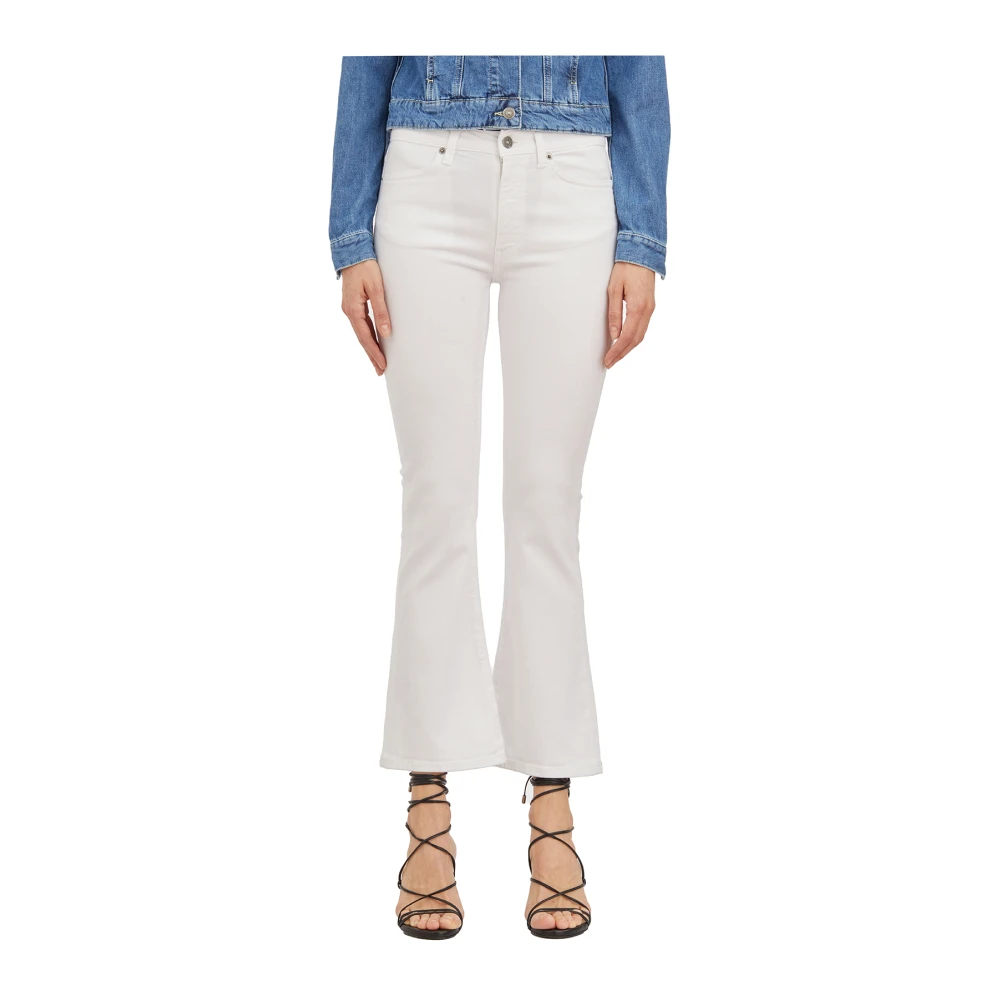Dondup Cropped Jeans White Dames