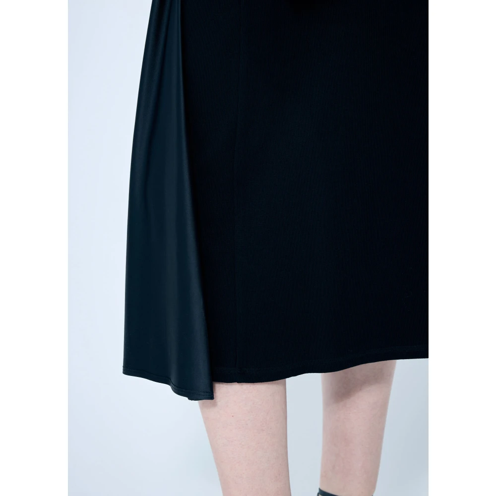 Diesel Chintz Finish Gedrapeerde Midi Rok Black Dames