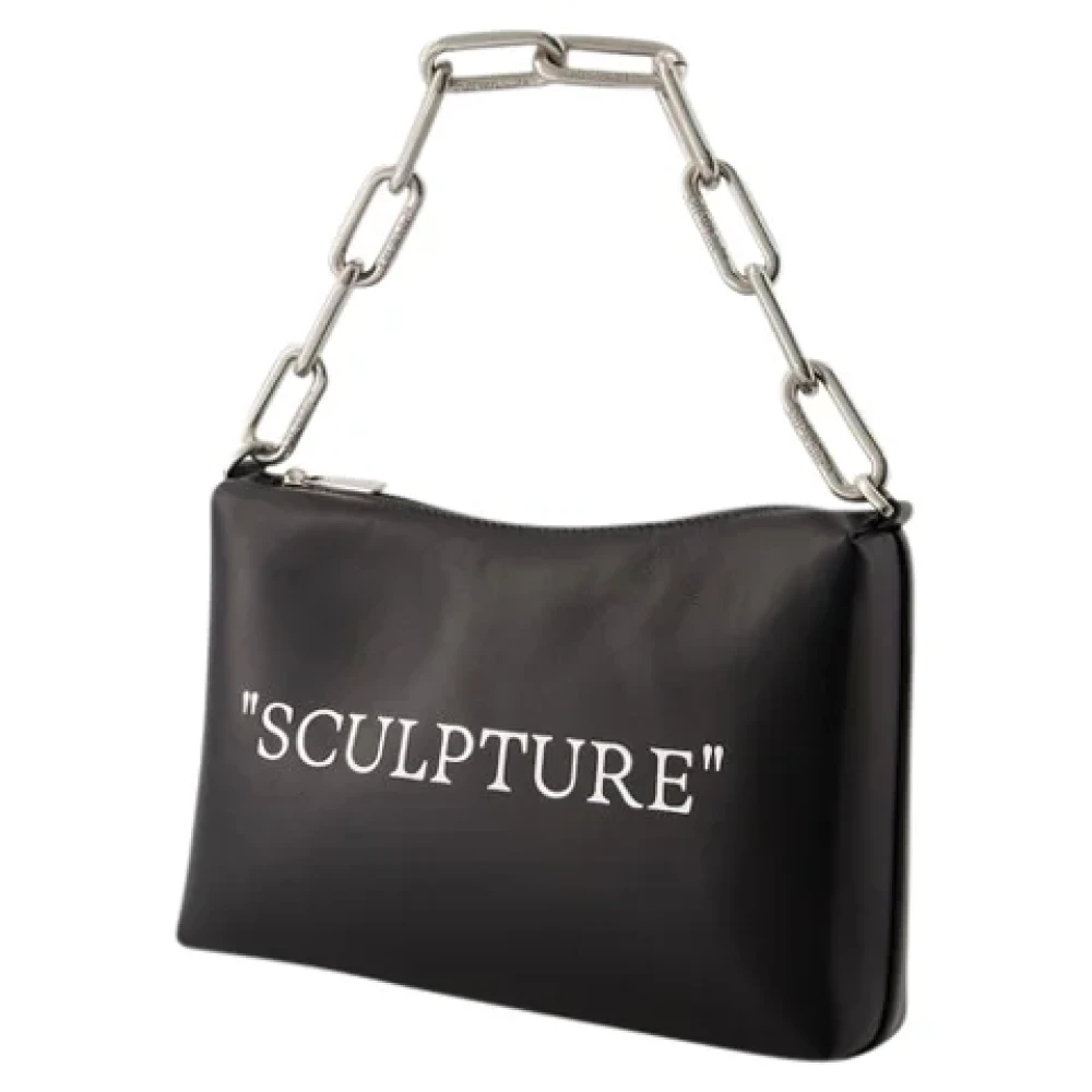 Off White Leather handbags Black Dames