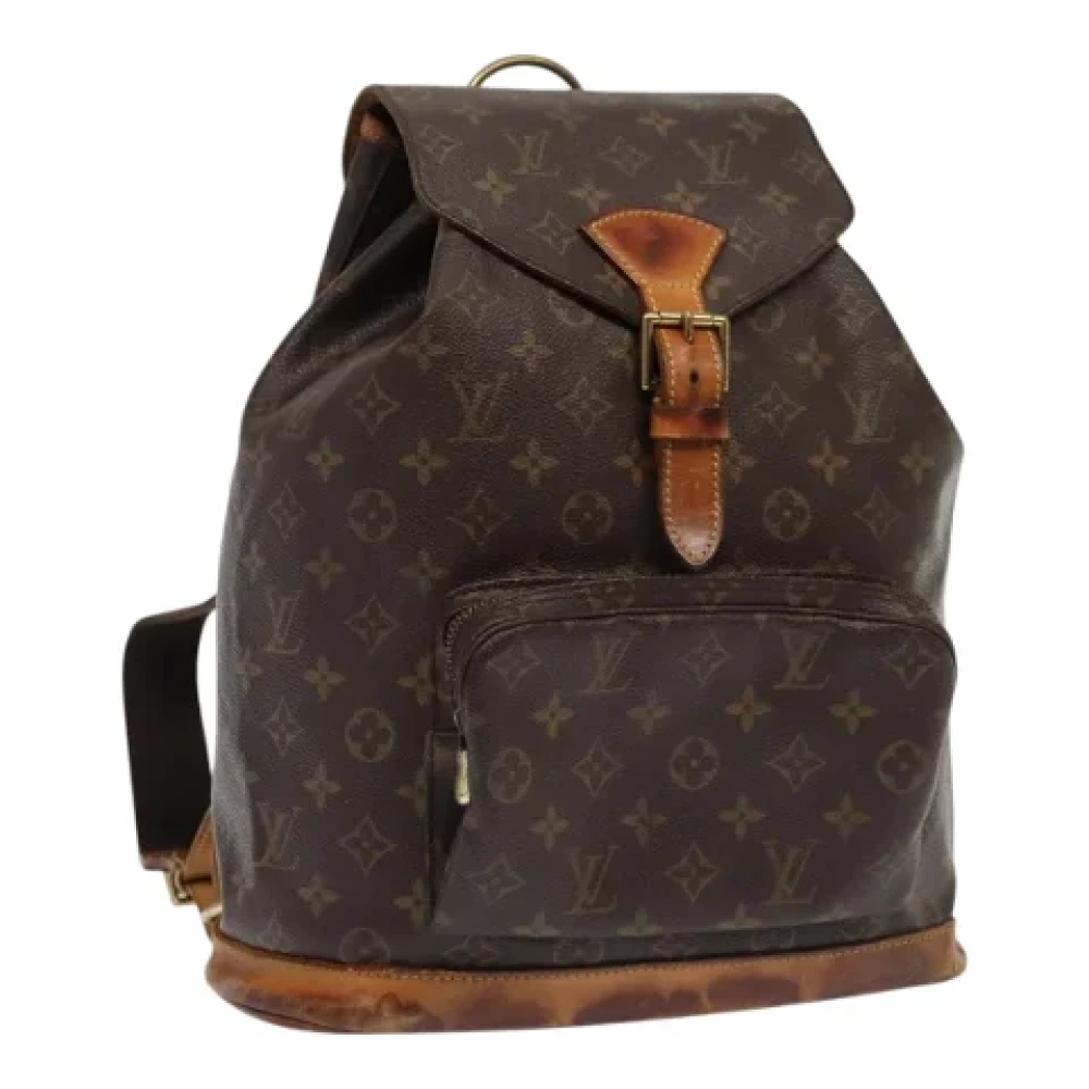 Louis Vuitton Vintage Pre-owned Canvas backpacks Brown Dames