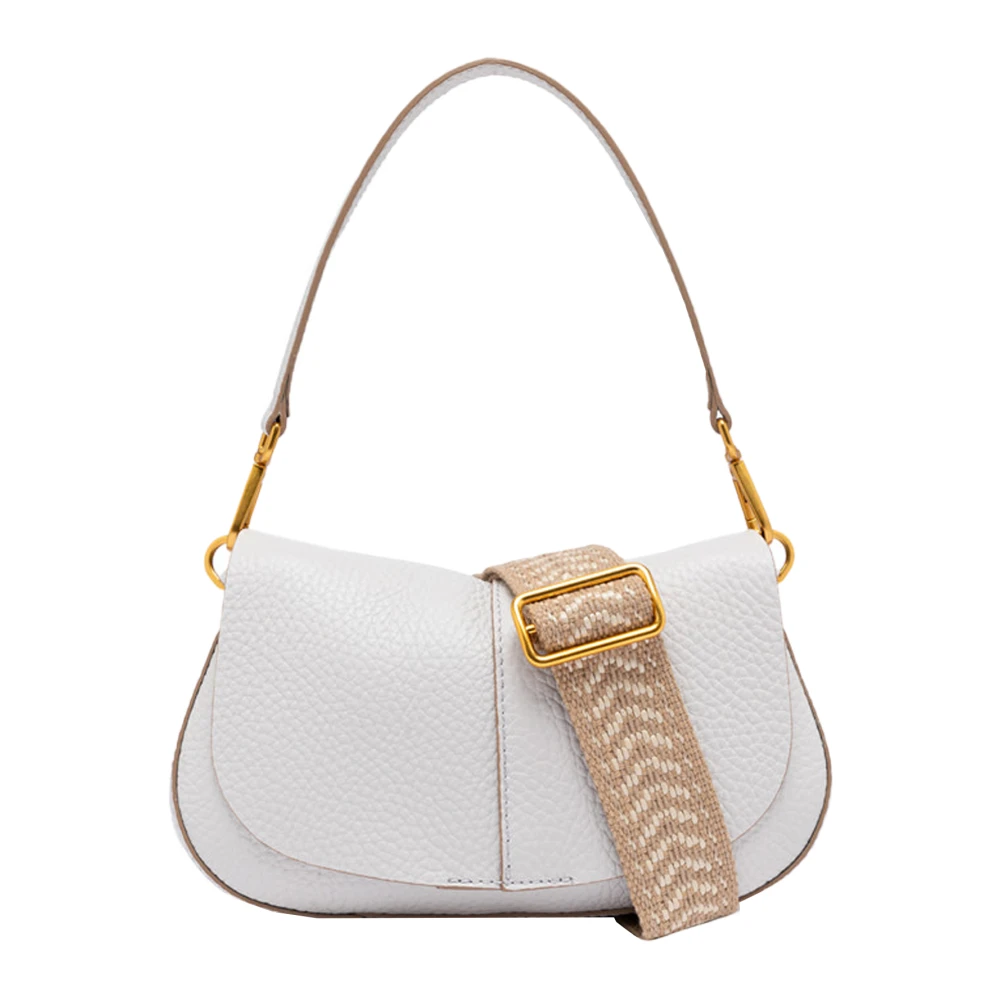 Gianni Chiarini Stijlvolle Afneembare Handvat Schoudertas White Dames