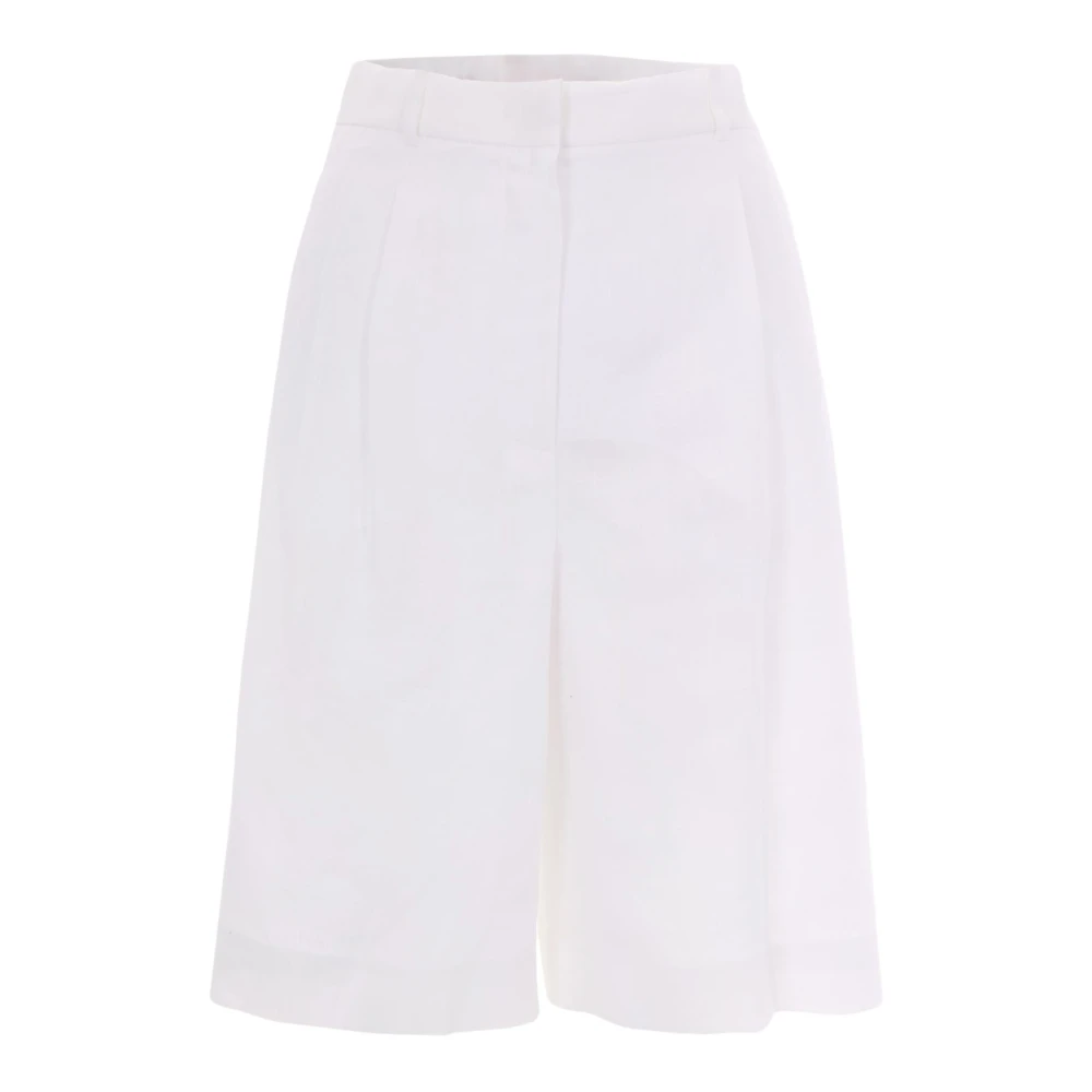 Max Mara Studio Women's White Bermudas, Xs, Caravan Bermuda
