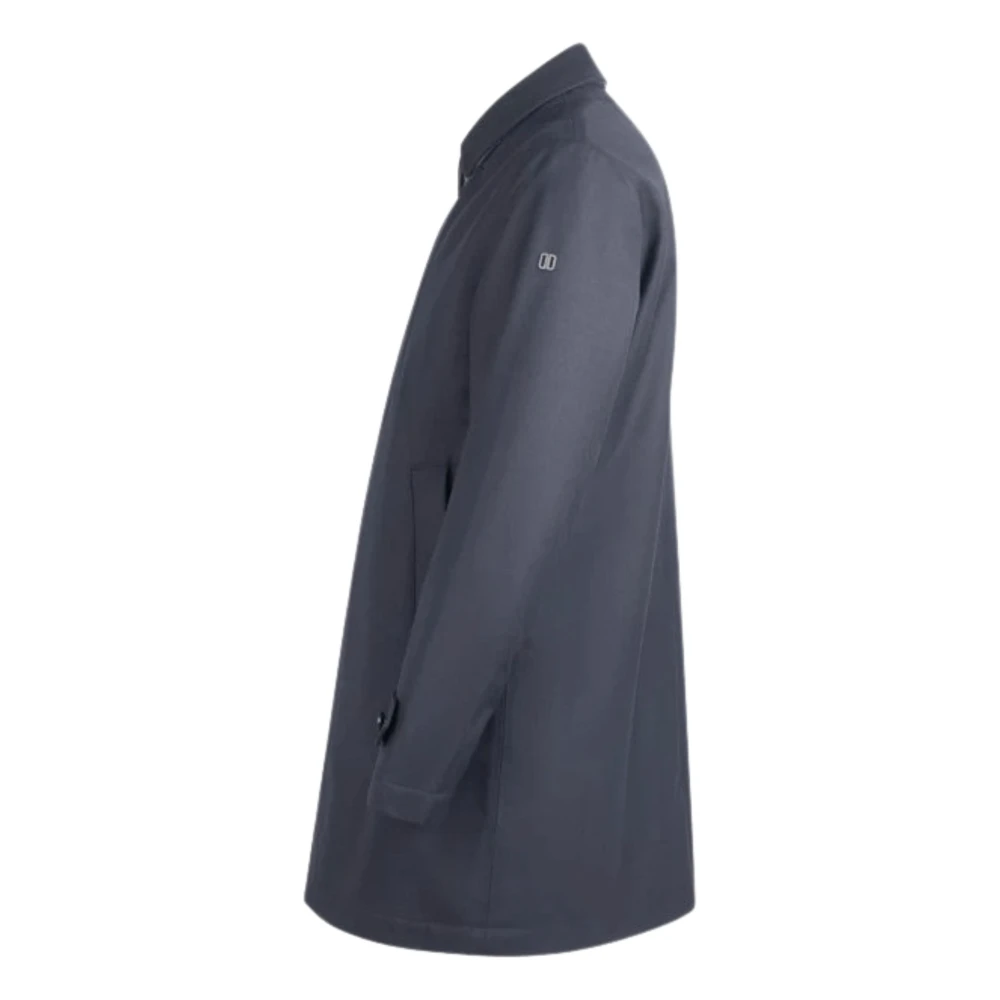 Duno Grijze Lange Mouw Jas Knoopsluiting Gray Heren