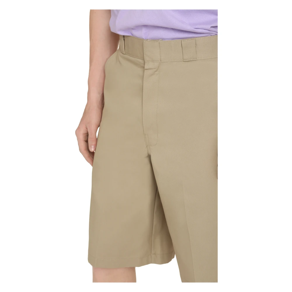 Dickies Wijde Katoenmix Shorts Brown Heren
