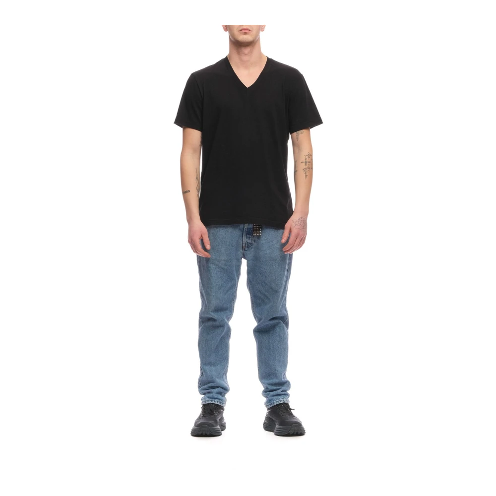 James Perse Klassieke Katoenen Tee Black Heren